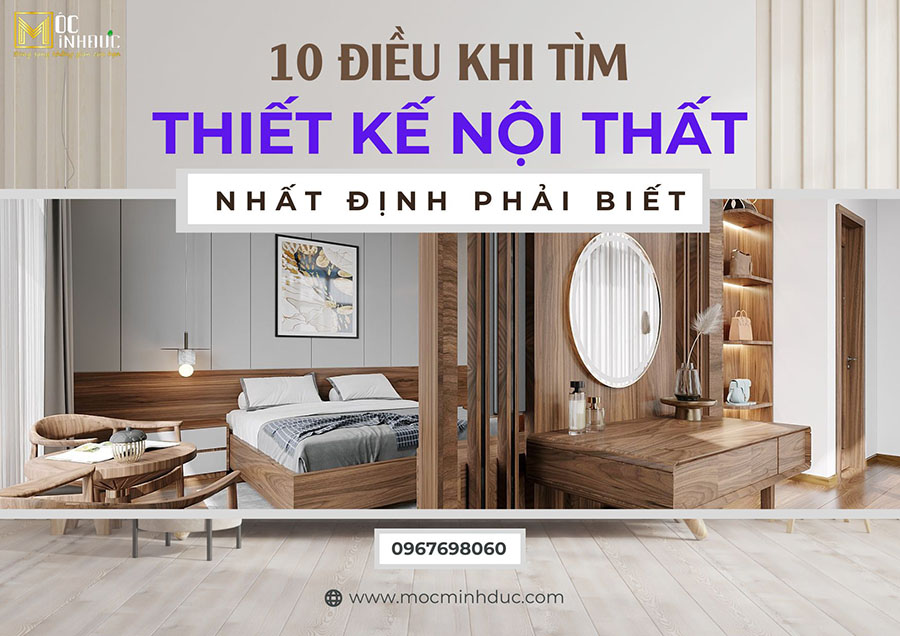 10 điều khi thiết kế nội thất nhất định phải biết