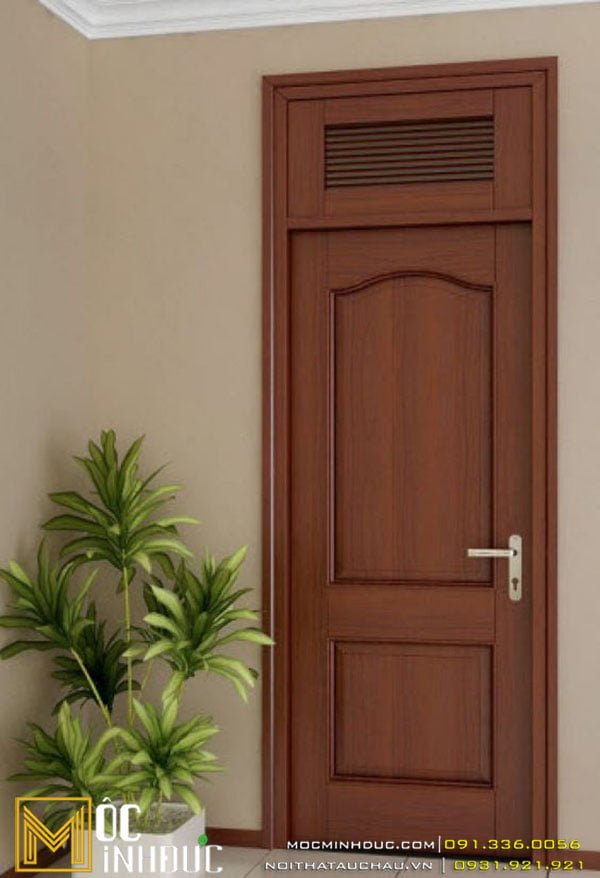 Mẫu cửa gỗ thông phòng đơn giản