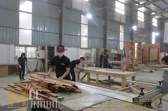 Nhà máy thi công nội thất gỗ Mộc Minh Đức