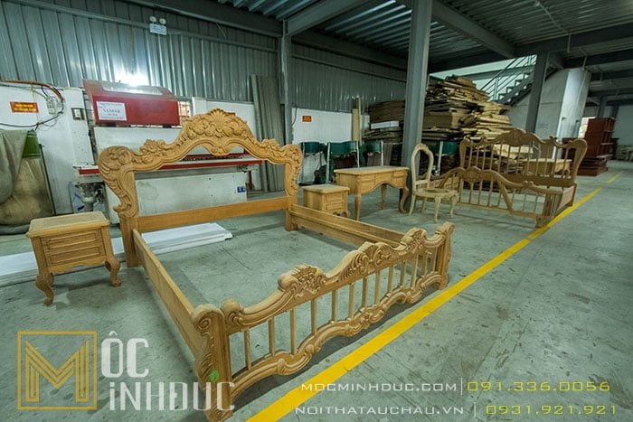 Nhà máy sản xuất giường gỗ tự nhiên
