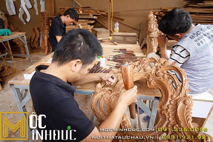 Sản phẩm gỗ được tạo nên từ những bàn tay tài hoa
