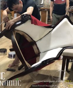 Bọc nỉ ghế nội thất tại xưởng