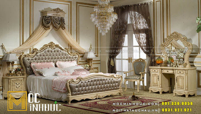 Mẫu giường cổ điển tiêu chuẩn Châu Âu