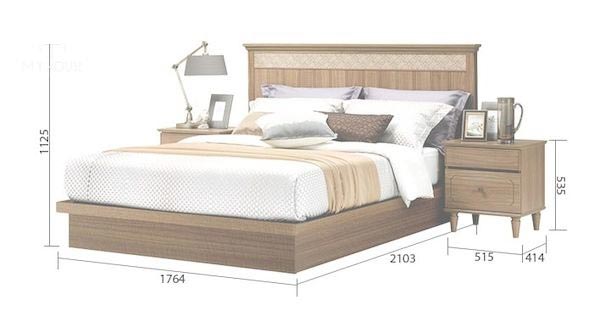 Thiết kế tab đầu giường phù hợp với kích thước giường ngủ