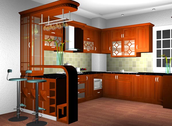 Mẫu thiết kế tủ bếp nhà phố