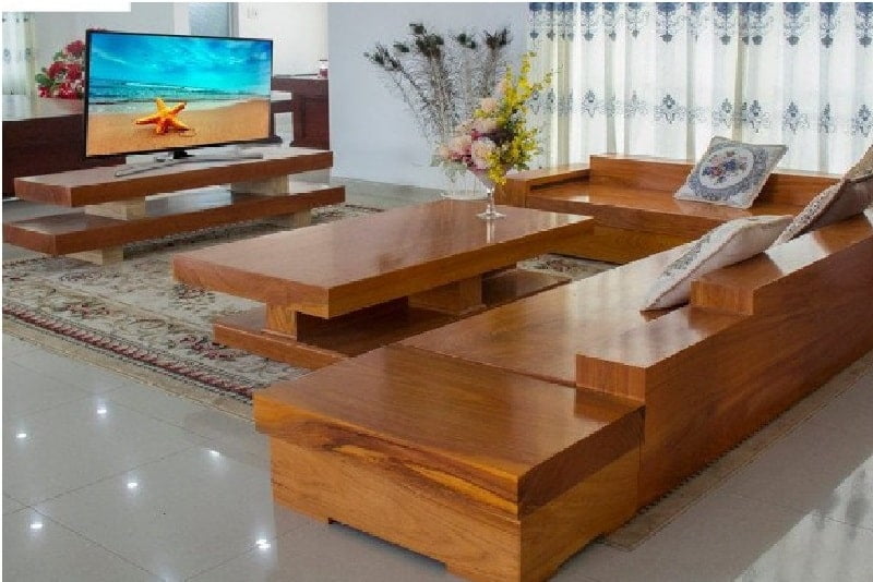 Kích thước sofa gỗ nguyên khối - Với phong cách thiết kế đơn giản và sang trọng, sofa gỗ nguyên khối đang trở thành xu hướng quan trọng trong năm