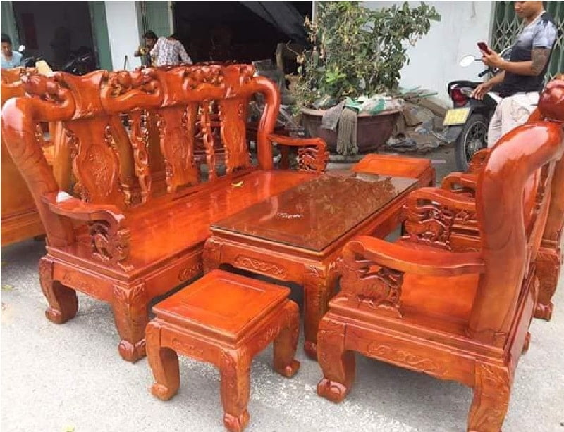 Mẫu bàn ghế gỗ Xoan Đào Minh Quốc