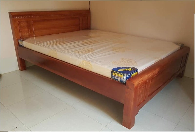 Mẫu thiết kế giường gỗ gầm cao phổ biến