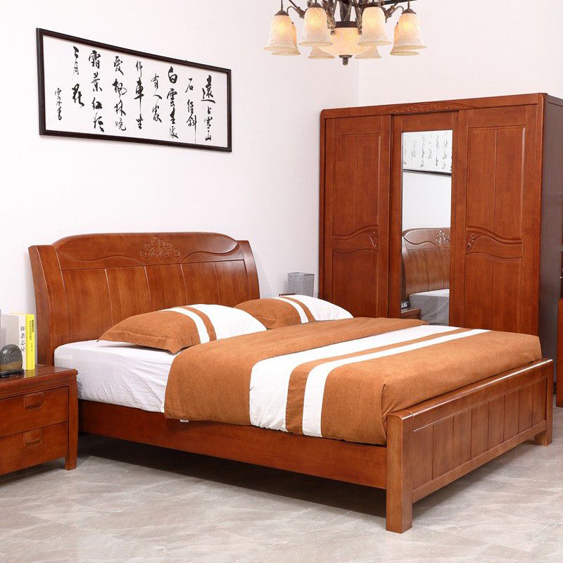 Mẫu giường gỗ Xoan Đào gầm cao