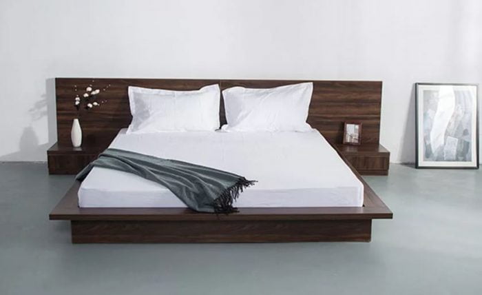 Mẫu giường gỗ đẹp kiểu Nhật