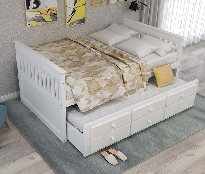 Mẫu giường 2 tầng với ngăn kéo