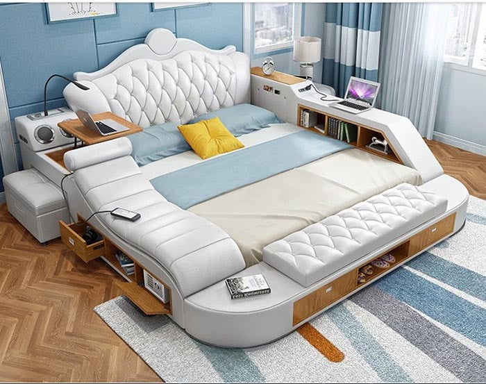 Giường ngủ thông minh tích hợp nhiều chức năng
