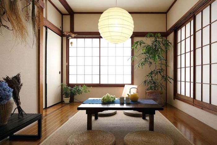 phòng khách kiểu Nhật