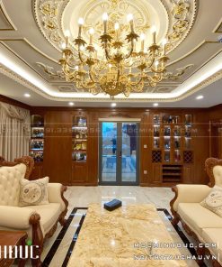 Thi công nội thất phòng khách biệt thự đẹp