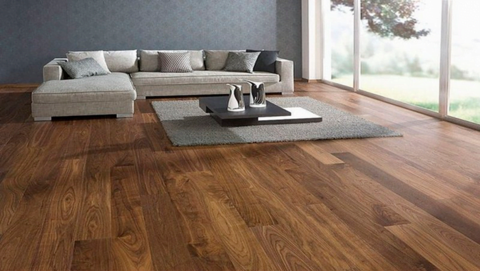 Mẫu sàn gỗ công nghiệp phòng khách