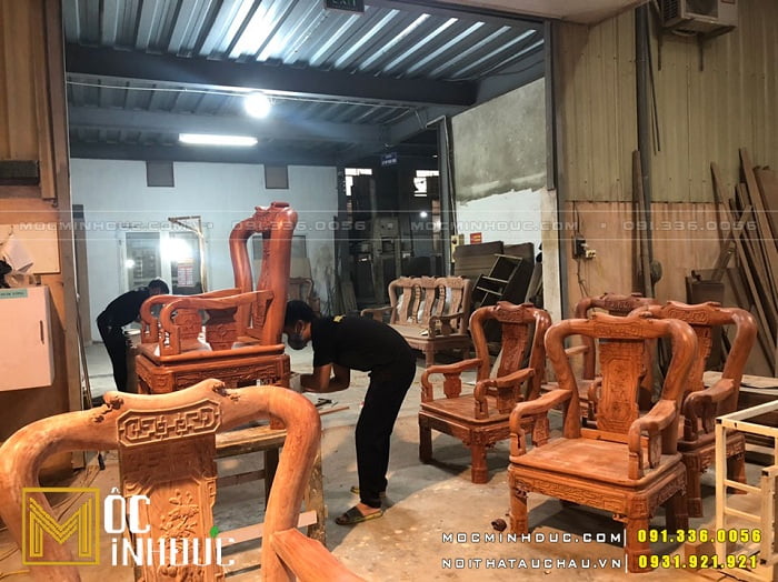 Đơn vị sản xuất bàn ghế gỗ hương uy tín trên thị trường