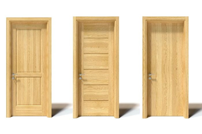 Thiết kế cửa gỗ sồi với các hình dáng khác nhau