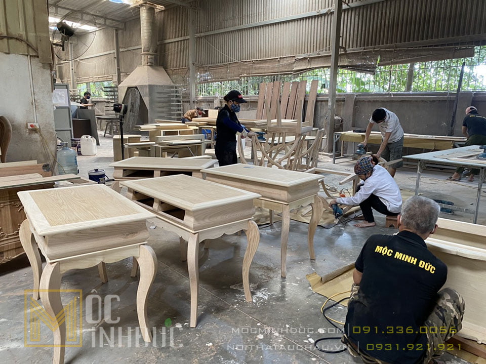 Sản xuất đồ gỗ nội thất tân cổ điển tại Mộc Minh Đức