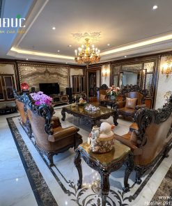 Alternative view of MMD - Hoàn thiện Nội thất cao cấp bằng gỗ đỏ tự nhiên, dát vàng 24k sang trọng tại Hồ Tây, Hà Nội