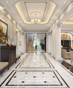 Alternative view of Thiết kế Nội thất Biệt thự Quảng Ninh - Phong cách Tân cổ điển, màu trắng sáng sang trọng cuốn hút