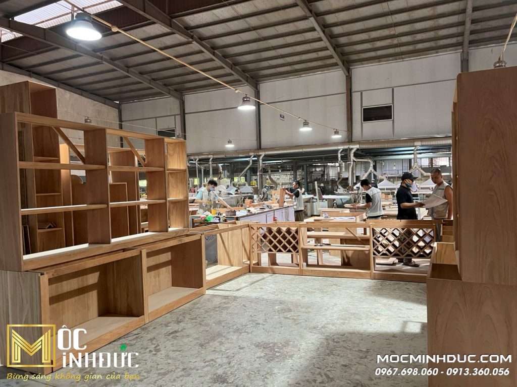 Nhà máy sản xuất đồ gỗ nội thất với diện tích hơn 10.000m2