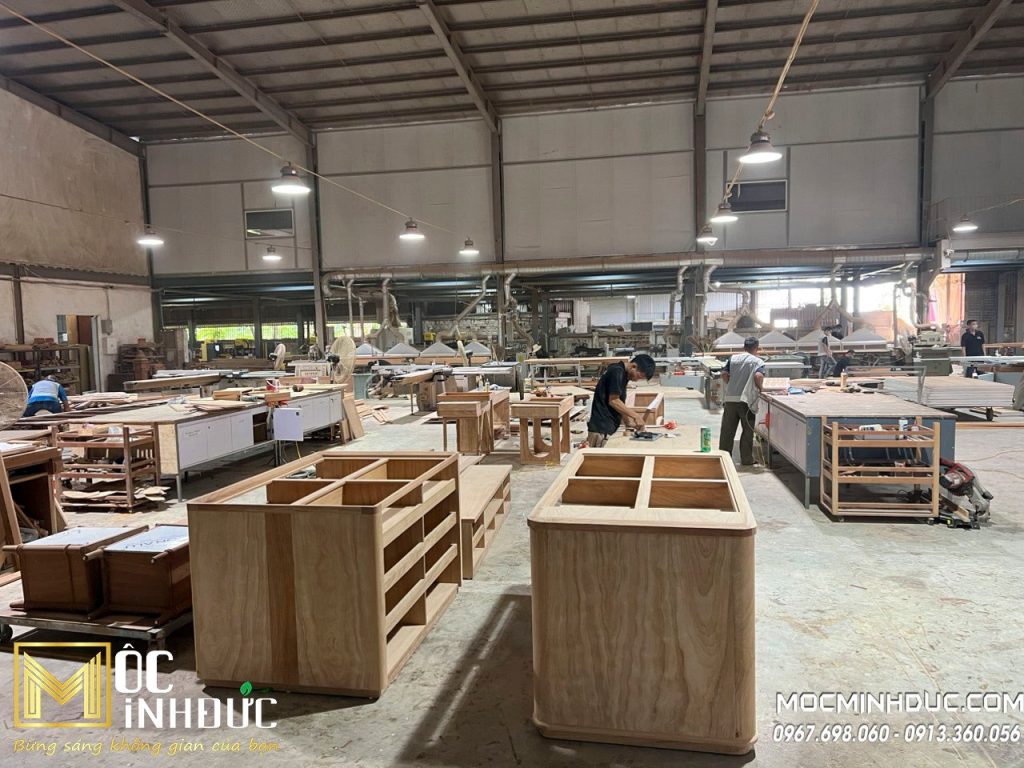 Nhà máy sản xuất nội thất gỗ cao cấp với diện tích lên đến 10 000m2