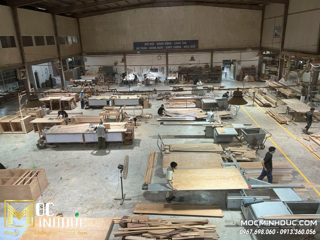 Nhà máy sản xuất đồ gỗ nội thất với diện tích hơn 10.000m2