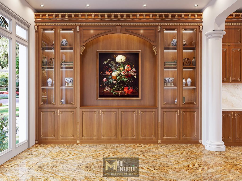 Thiết kế tủ trang trí trong phòng bếp