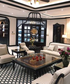 Thi công nội thất dinh thự Mỹ Đức phong cách Indochine