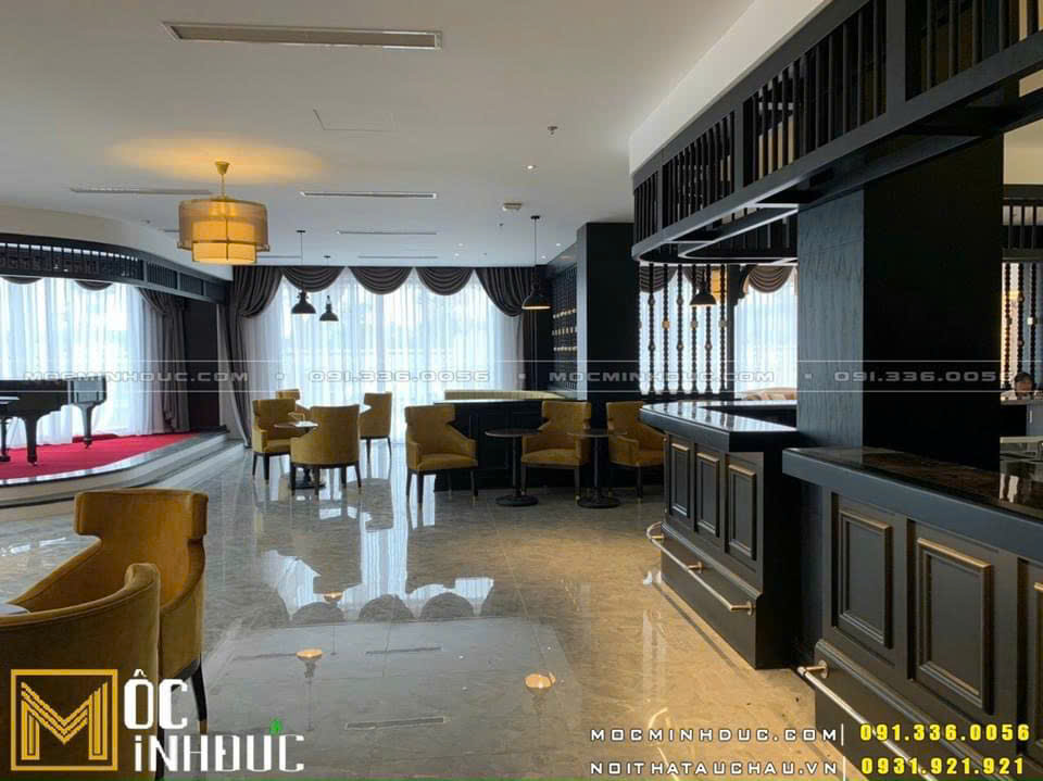 Nội thất Khách sạn Indochine với khu cafe ca nhạc thư giãn