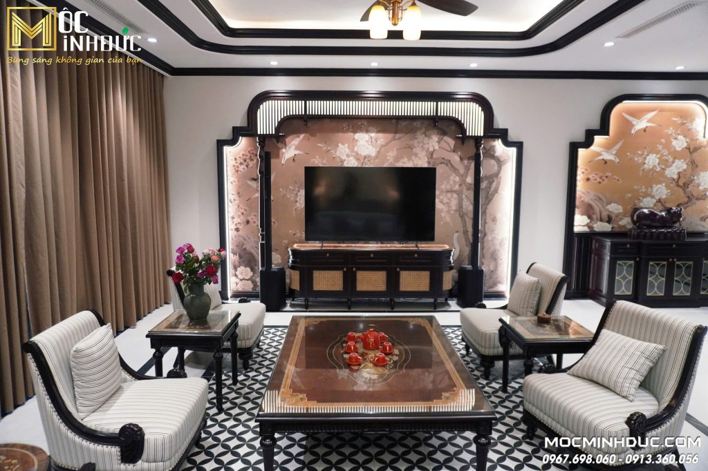 Phong cách nội thất gỗ Indochine sang trọng - đẳng cấp