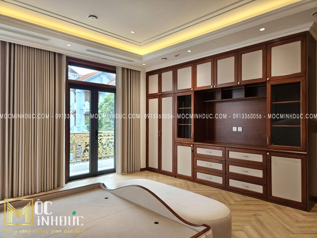 Hệ tủ tivi nội thất phòng ngủ cao cấp