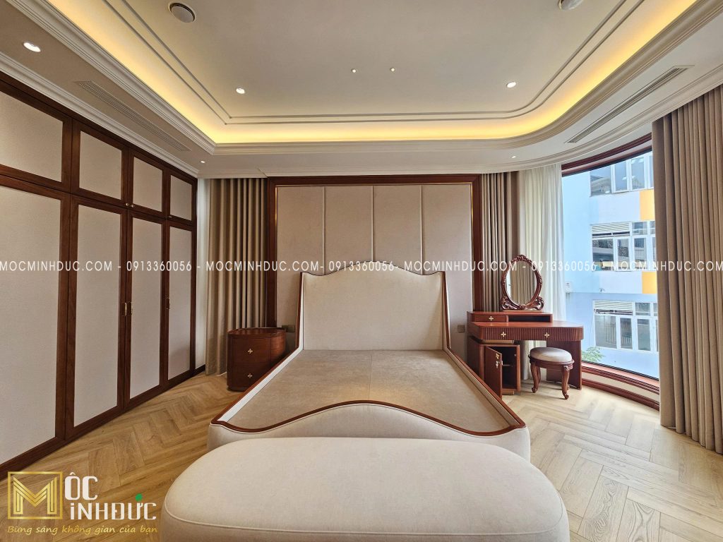 Nội thất phòng ngủ cao cấp biệt thự Nghĩa Đô