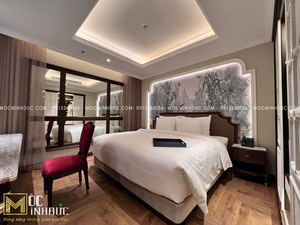 Thi công nội thất khách sạn với đầy đủ công năng tiện ích