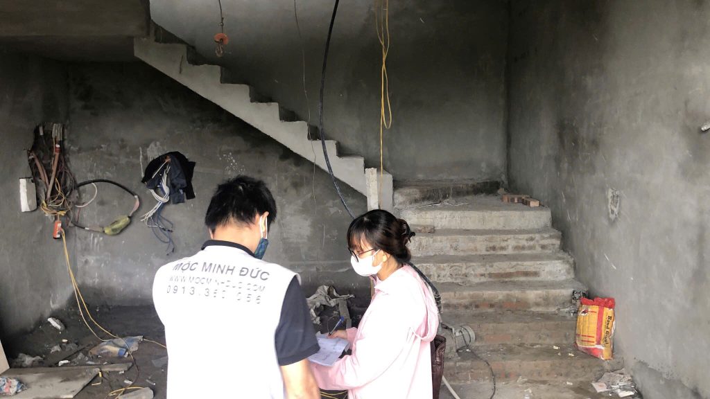 Khảo sát hiện trạng công trình để lên phương án sản xuất và thi công nội thất phù hợp với từng không gian