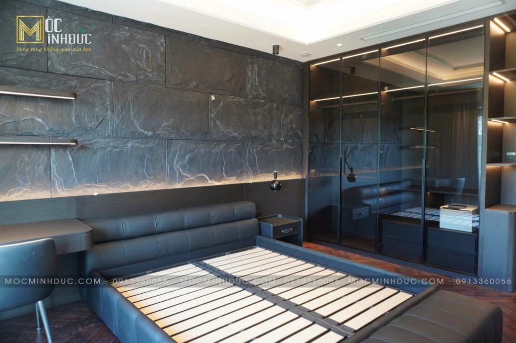 Nội thất phòng ngủ Luxury được sản xuất và thi công hoàn thiện bởi Mộc Minh Đức