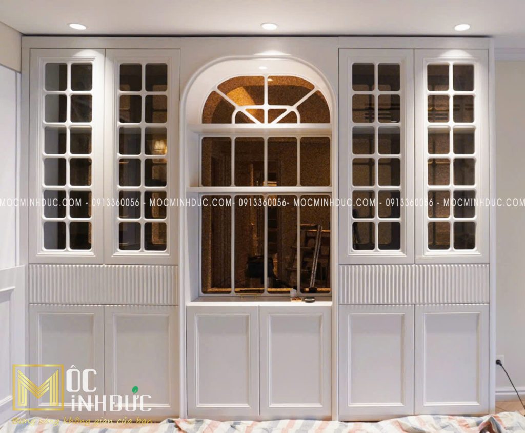 Phong cách nội thất Neo Classic với tông màu trắng sang trọng